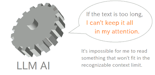 The text exceeding context length can't be read